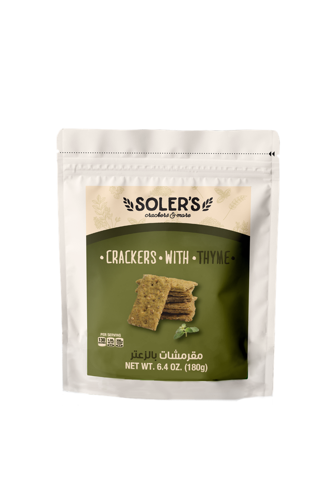 Soler's Thyme Crackers - 180g